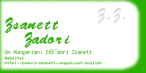 zsanett zadori business card